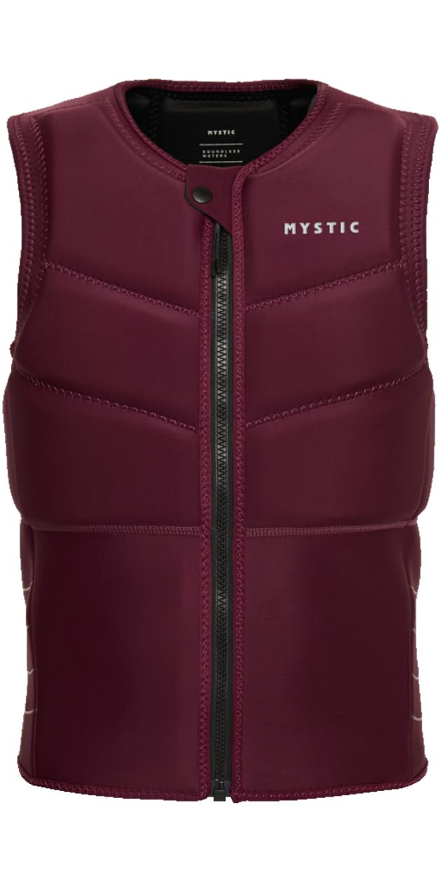 Mystic 2026 Mens Star Front Zip Impact Vest - Oxblood Red