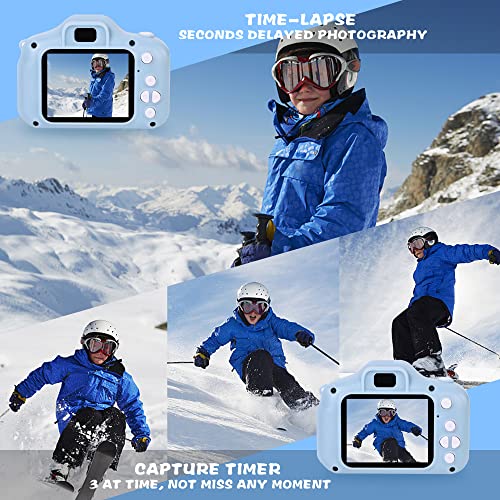 Toys For 4-6 Year Old Boys, Kids Camera Hd Digital Video For Kids, Toddler Rechargeable Camera, Christmas Birthday Gifts Idea For 4 5 6 7 8 Boy By Huwairen (Free 16Gb Memory Card Included) #TOP4