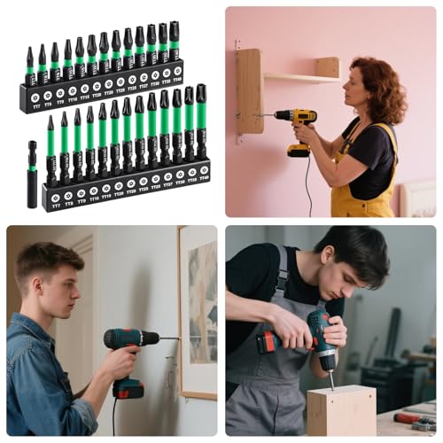 Bits magnétiques pour électricien avec set de perçage finition haute précision