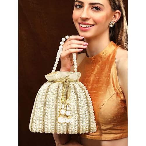 Image of Peora Potli Bags for Women Bag Clutch Ethnic Bride Purse Gift for Women