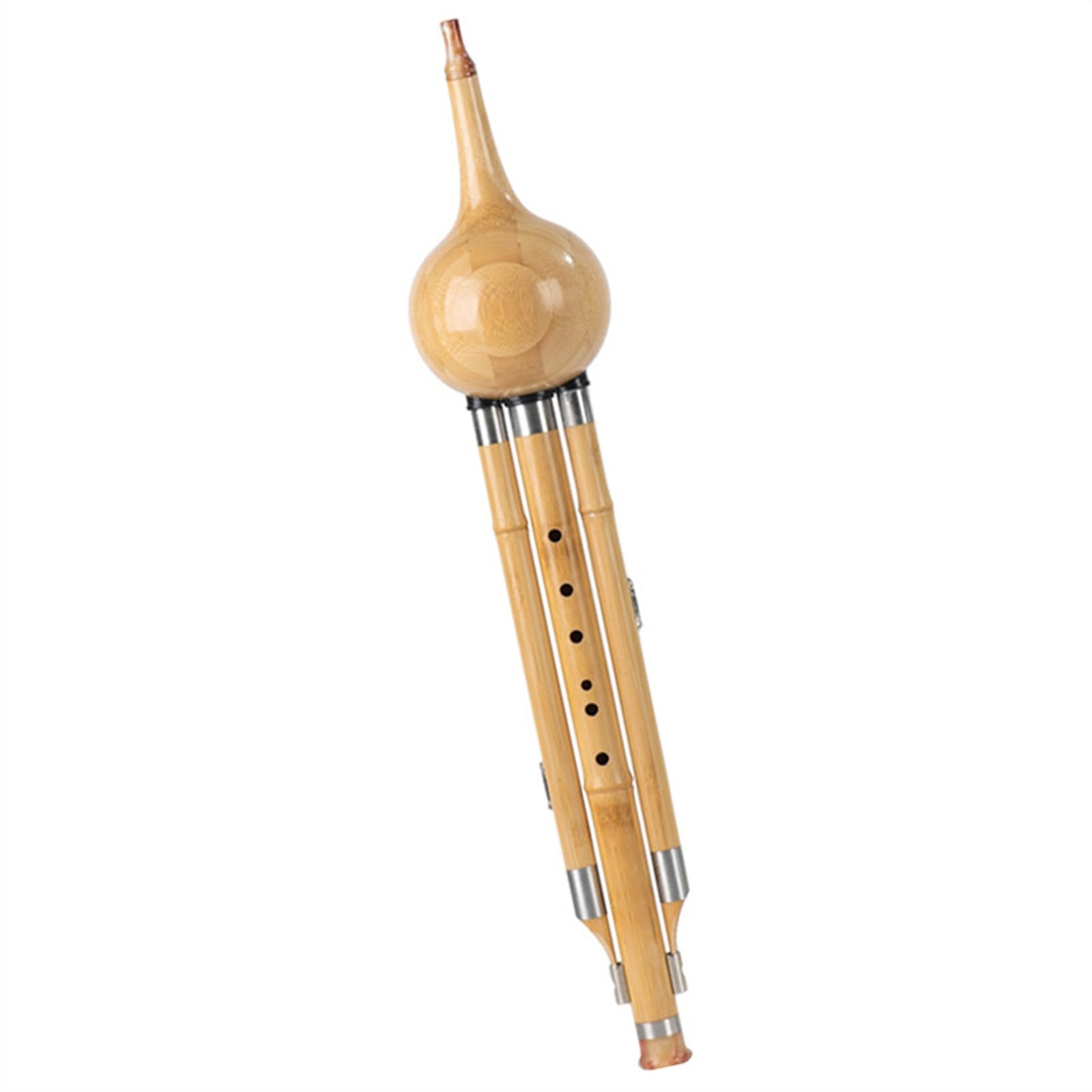 Flûte en calebasse à Ventre Unique, fabriquée à la Main, de qualité Professionnelle, résistante aux Fissures, Instrument de Musique Hulusi avec étui.,F Key