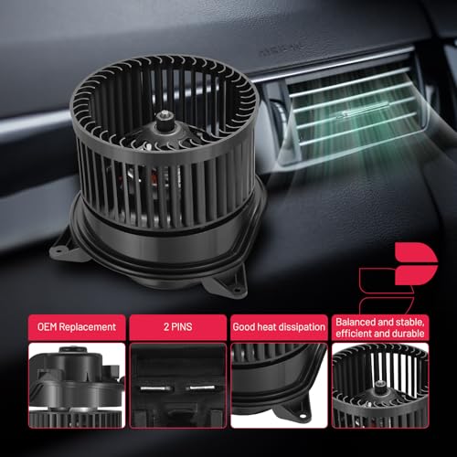 Image of BDFHYK AC Heater Blower Motor Fan 700105 Compatible with Ford 2000-2007 Focus,2010-2013 Transit Connect,HVAC Blower Motor Assembly Replacement for PM9202 1151988