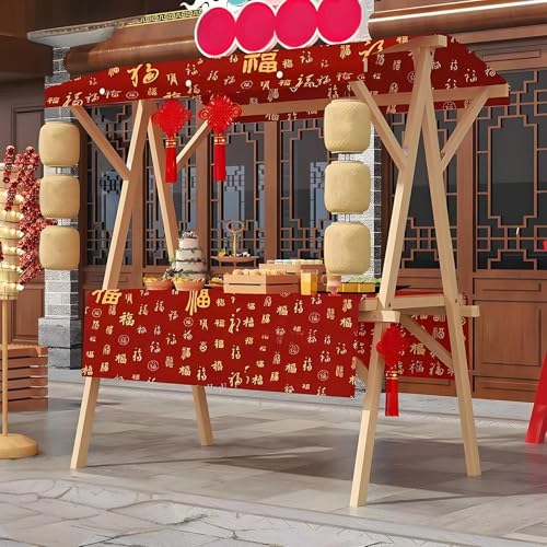 Chariot de vendeur pliable en bois idéal pour l'animation de vos marchés de producteurs