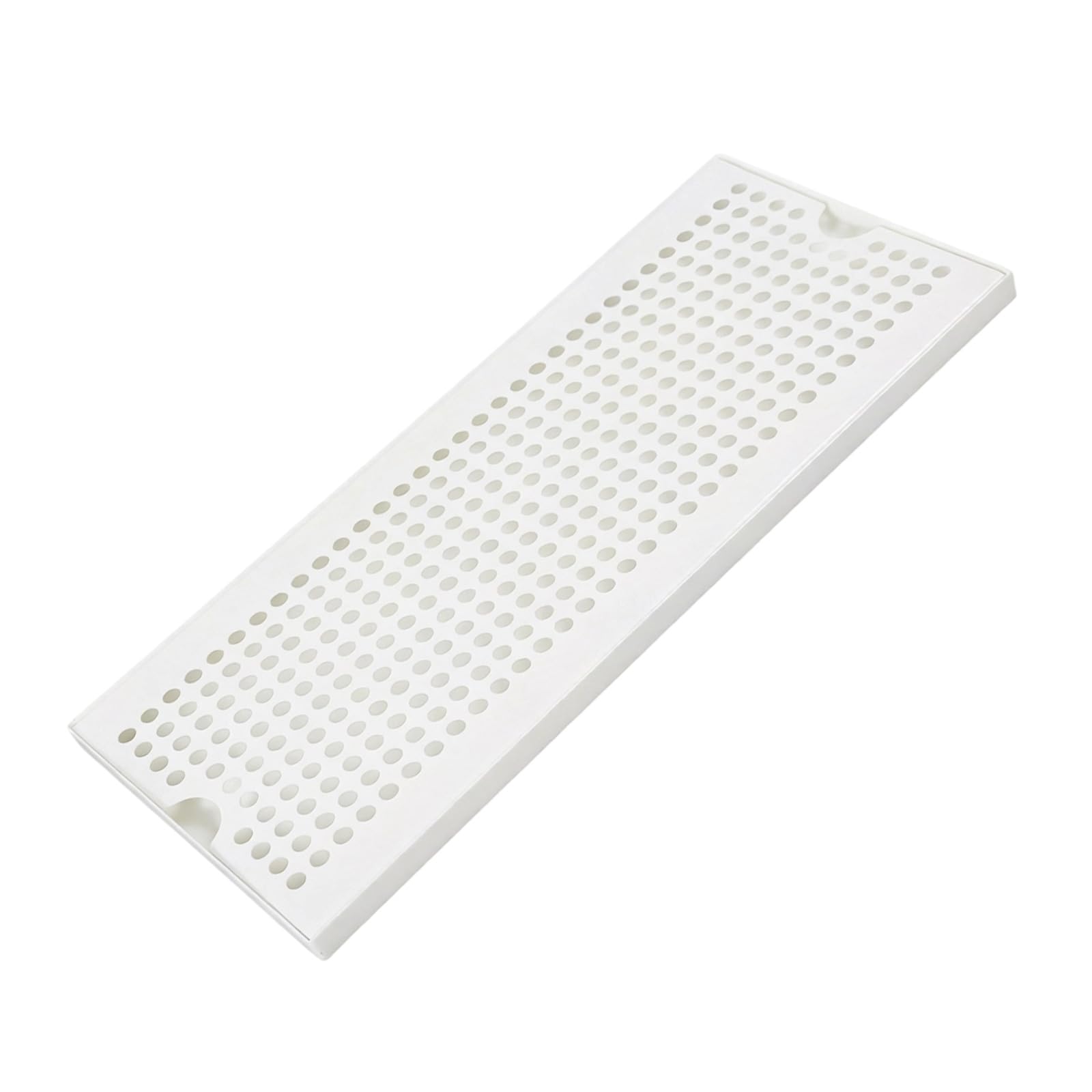 Stainless Steel Drip Tray for Glassware, Rectangular Countertop Drain Board with Perforated Surfaces for Cafe Service Drink Mat