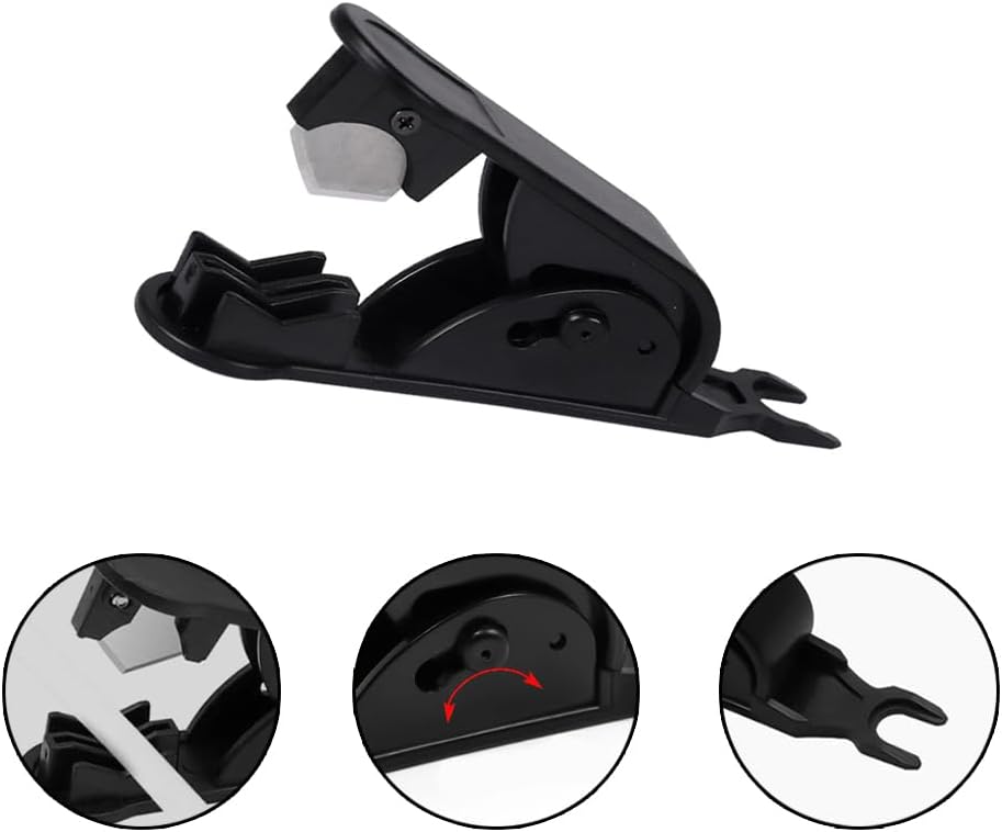 2 Pack Tubing Cutter Pipe Tube Hose Cutter Scissors Stainless Steel Blade Cutter Tool for 2/8" 3/8" PVC Nylon PU Hose Waterproof Black