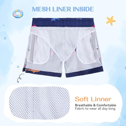 Image of American Trends Boys Swim Trunks Toddler Swim Shorts Bathing Suit Kids Swimsuit Youth Swimwear
