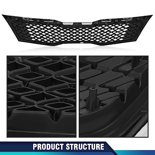 image for PIT66 Chrome Bumper Replacement Grille Compatible With Kia Optima EX L