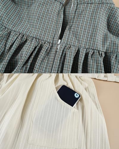 Vestido Colonial con Mangas Cortas para Niñas miniatura 5