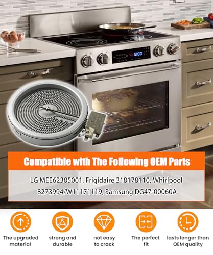 Image of 318178110 6 inch Radiant Surface Element Fits for Samsung Whirlpool Oven | Range Burner Replaces MEE62385001 8273994 W11171119 DG47-00060A