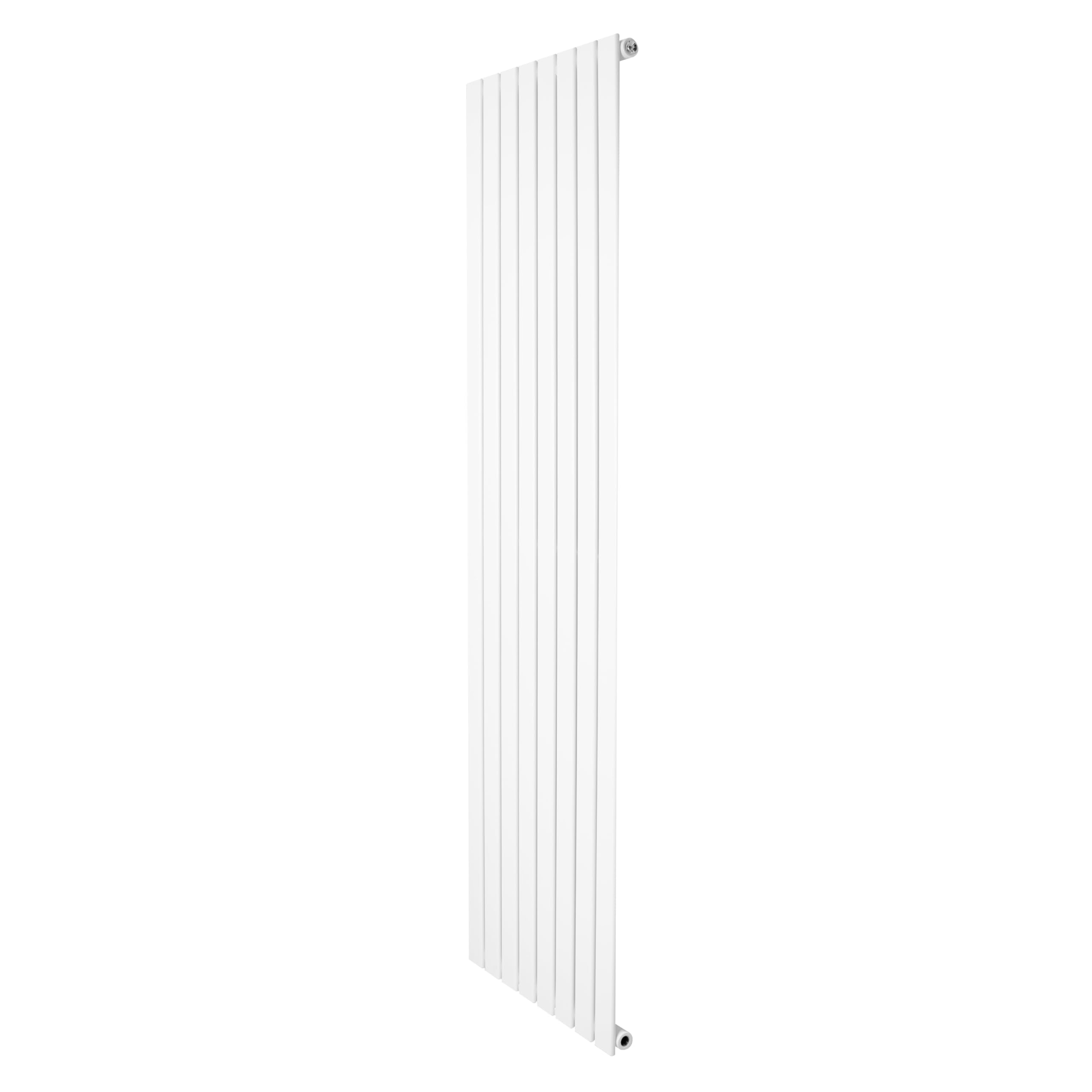 Monster Shop White Flat Single Column Radiator 1800Mm X 560Mm Modern Designer Single Panel Central Heating Heater Matt Carbon Steel Vertical Kitchen Living Room Free Cleaning Brush Fixing Kit & Brackets