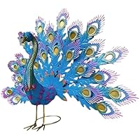 Wedhapy Peacock Decor Decoración de jardín de Pavo Real, Estatua