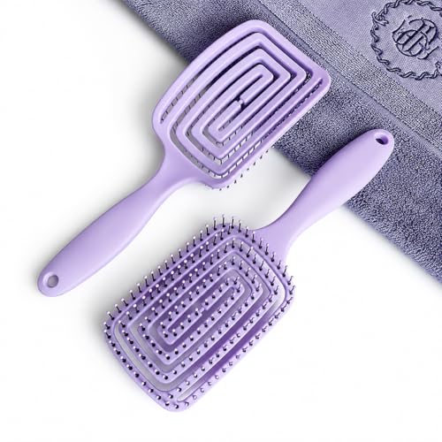 Image of Premium 3D Detangling Hair Brush for Women & Men- Anti Hair Fall Comb for Curly, Wavy & Straight Hair | Hair Straightening Brush, Wet & Dry Styling Brush | Scalp Massager, Frizz Control & Tangle Free Grooming Brush