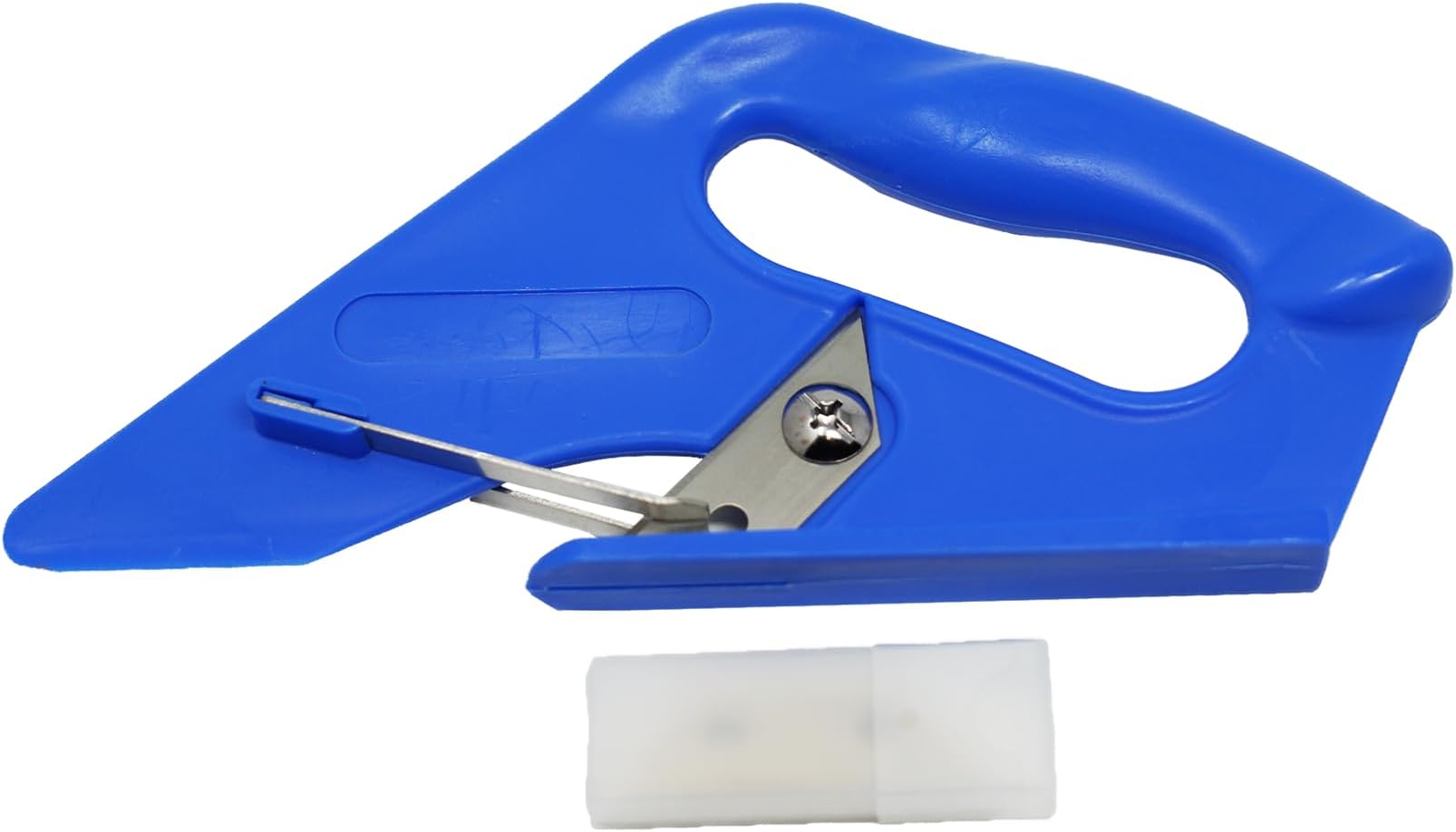 Dapetz ® Universal Carpet Cutter Vinyl Underlay Runner Flooring Edge Trim Tool 50° Angle Plastic Moulded Handle Sprung Arms Angled Blade for Effective Cutting