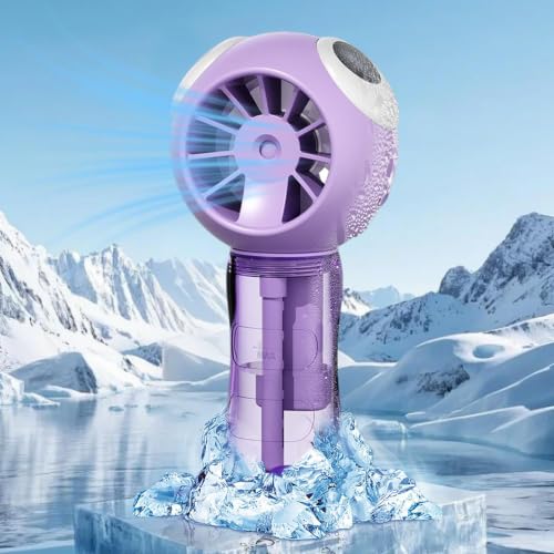 Ventilador de mano con agua nebulizada de 4V para un frescor instantáneo 6