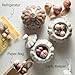 Cormomu Garlic Storage Pod Ceramic Garlic Keeper with Lid Large Garlic Container for Counter, White
