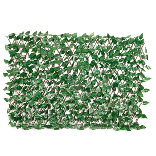 Künstliche Hecke Efeu Sichtschutz, Balkon Sichtschutz Kunstpflanzen...