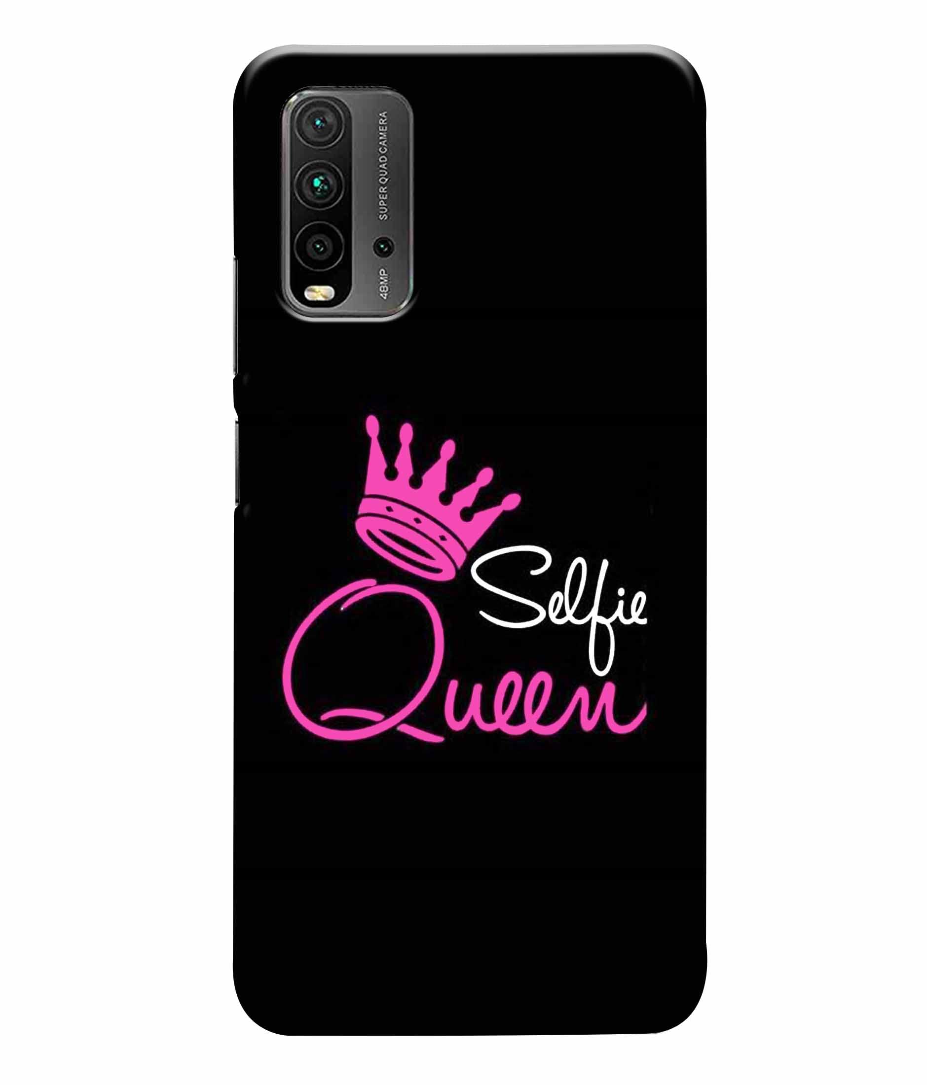 Mugruch Printed Hard Back Case Cover for Xiaomi Redmi 9 Power - Queen with Black Base