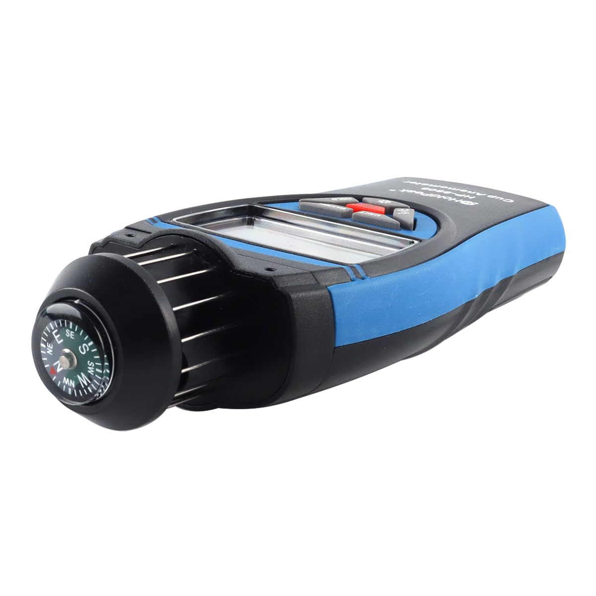 Qury Anemometro portatile ad alta precisione, misuratore di velocità del vento, 0,7-42 m/S, per HVAC con display LCD a bussola