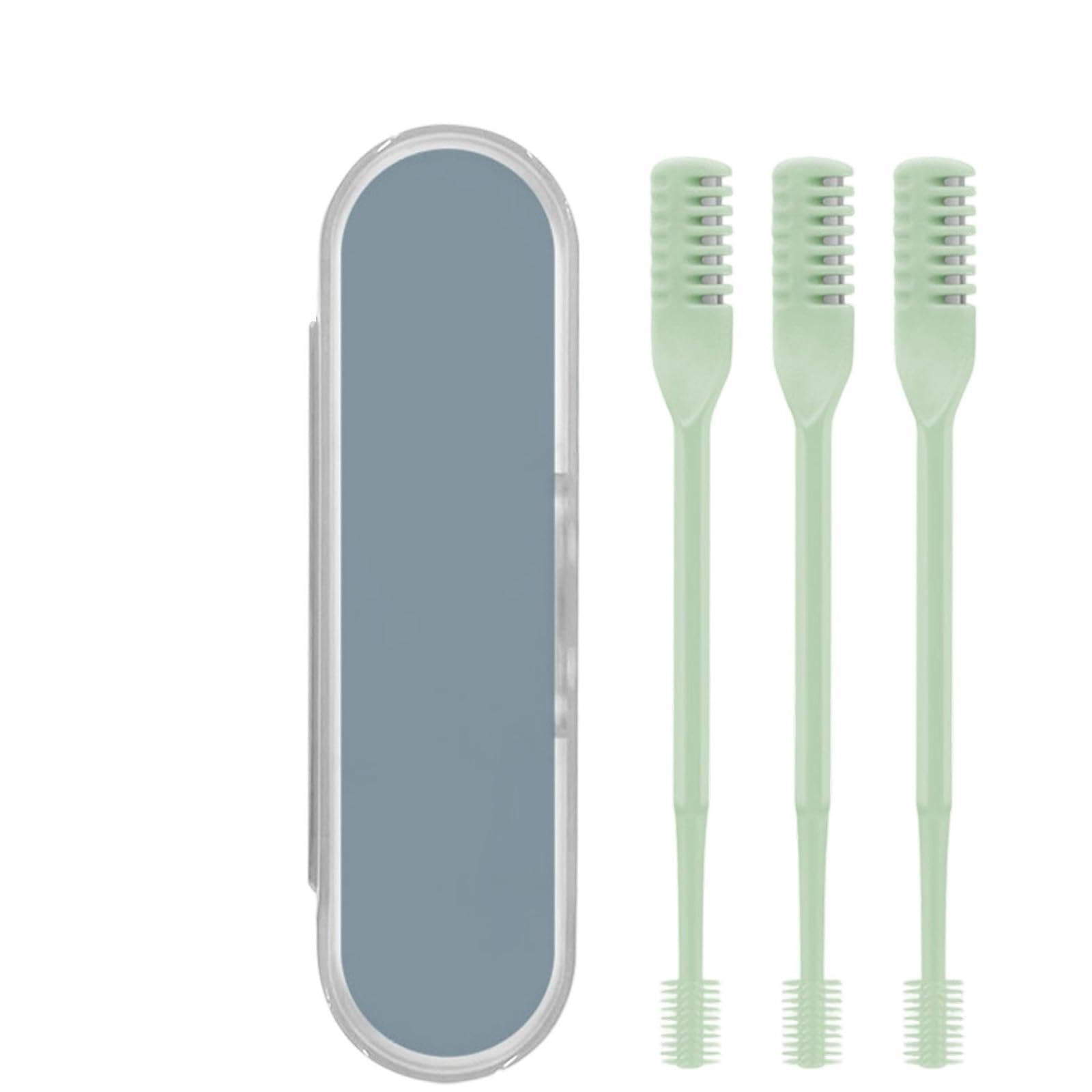 3pcs 2-in-1 Nose Hair Trimmer Double-Sided Nose Hair Cutter for Women Upgrade 360 Rotating Manual Nose Trimmer Portable