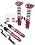 Godspeed MSS0118-B MonoSS Coilover Lowering Kit, Fully Adjustable, Ride Height, Spring Tension And 16 Click Damping, compatible with Nissan Versa Hatchback (C11) 2006-13