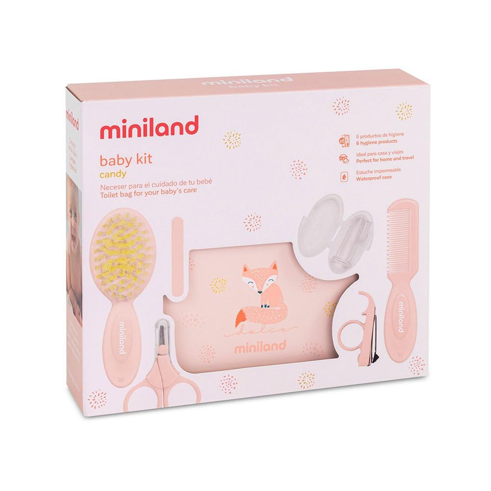Miniland Baby Kit Candy. Borsa da toilette con articoli per la cura del bambino.