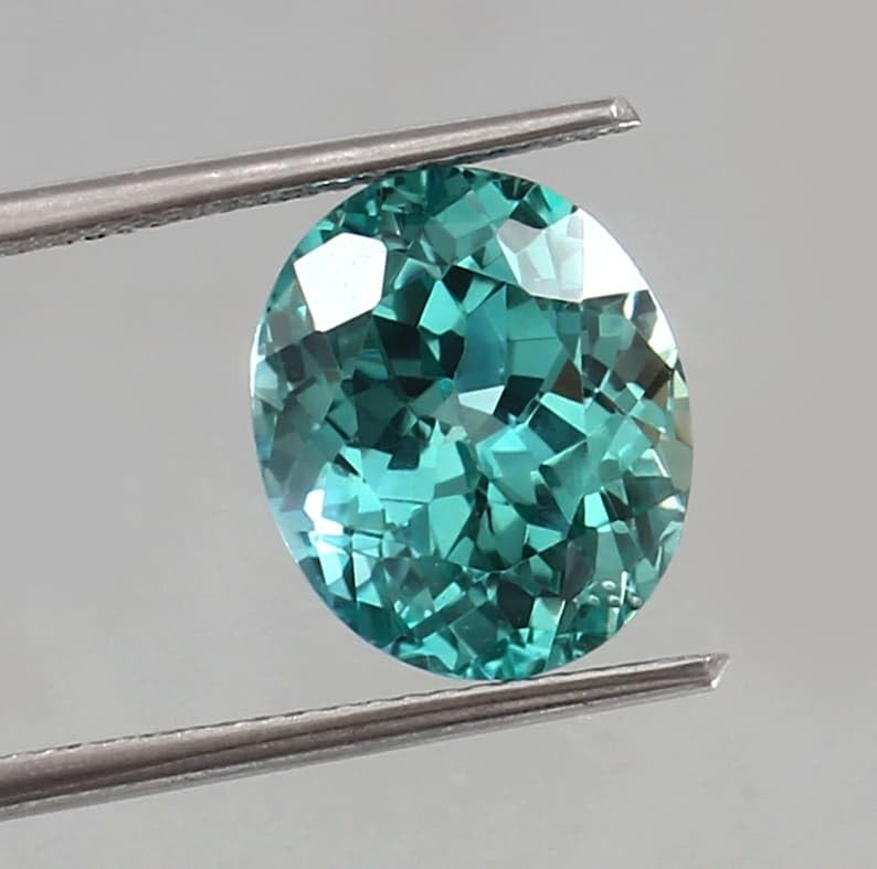 Saphir vert naturel pour bague unique à fabriquer soi-même - 3