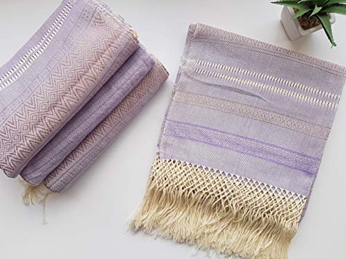 Baby Trapoz Mexican Rebozo Scarf, Shawl w/articela detail, Ideal for Natural Birth, Doula Massage, 98.5", Lavender2