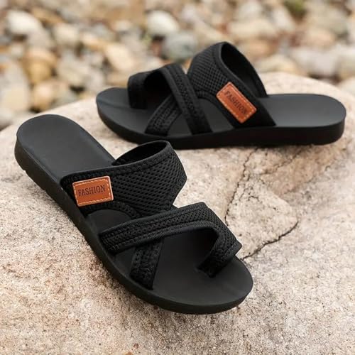 Avylays Breathable Mesh Sandals for Women 2024 Women's Hollow Mesh Slide Sandals Orthopedic Shoes for Women3