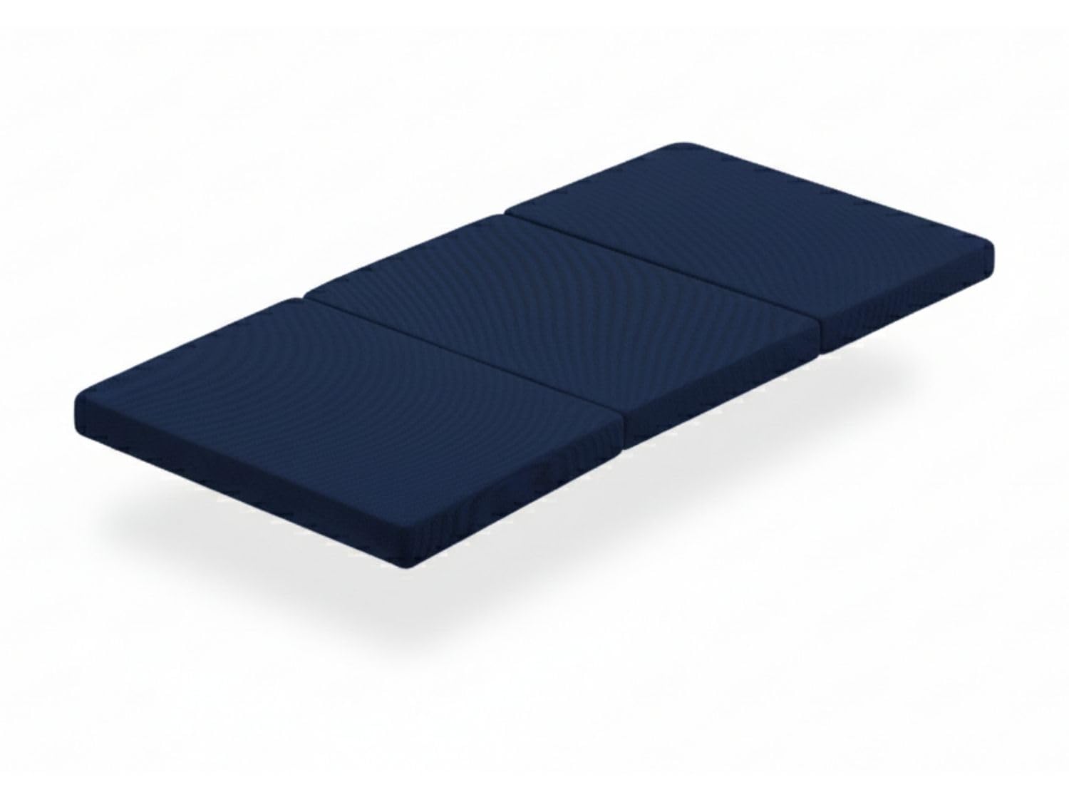 DREAMDI Materasso per lettino da viaggio 120 x 60 cm - Pieghevole in 3 pezzi - Nucleo in schiuma HR 5 cm - Traspirante e Antibatterico Blu