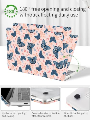Carcasa MacBook Air 13 rosa compatible con Touch ID A2337 M1 A2179 funda rígida protectora 5
