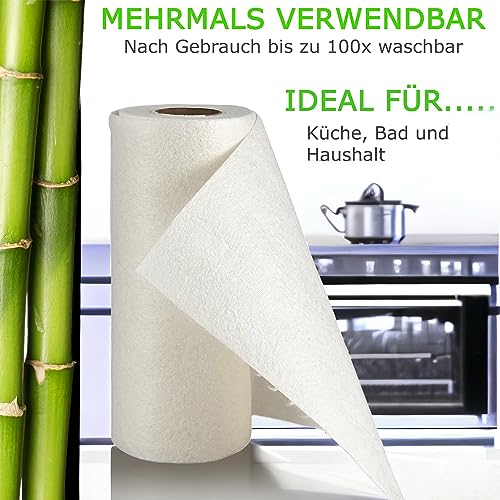 Bambus Küchenrolle My-Goodbuy24 – Wiederverwendbare Allzwecktücher