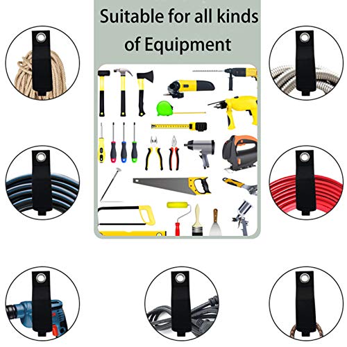Zkptops 12PC ZHONGXING BANGDAI 12 Pack Extension Cord Holder Organizer Large 13 Inch (Unfolded) Cable Strap Wrap Heavy Duty Hoop And Loop Hanger Organizer Garage Organization And Storage thumb #6