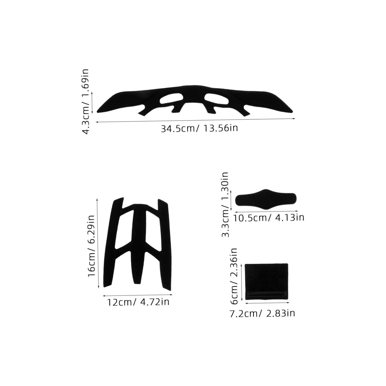 SUPVOX Long-Lasting Bike Helmet Pads Universal Fit for Bike Skate Snowboard Helmets Sponge Liner Replacement for Comfortable Ride