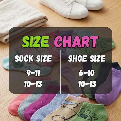 Image of Tipi Toe Women's 20 Pack Colorful Low Cut Socks - Lightweight, Breathable Design for All-Day Comfort Sizes 9-11 /10-13