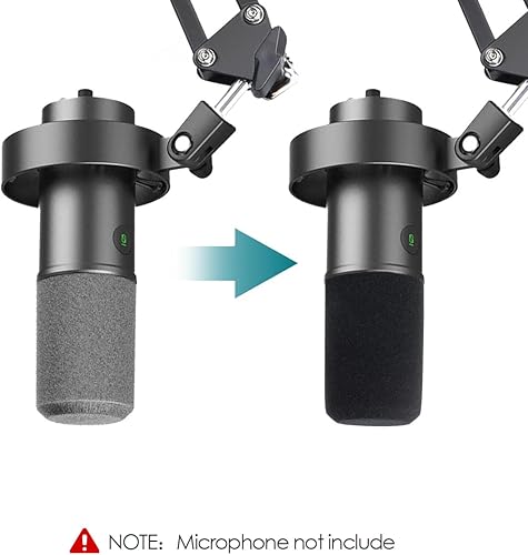 Vista 97 de YOUSHARES Soporte de brazo de brazo de micrófono para FIFINE K688, AM8, A6T, T669, Shure SM7B/MV7+/MV6, brazo de tijera ajustable con gestión