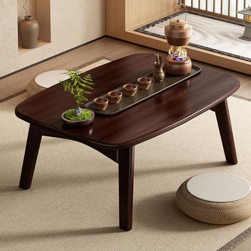 Onxyrbyte Table Basse de Salon Japonaise,Petite Table à thé Pliable de Style Japonais Tatami,Table de Sol Japonaise Moderne Pliable,Table D'autel De...