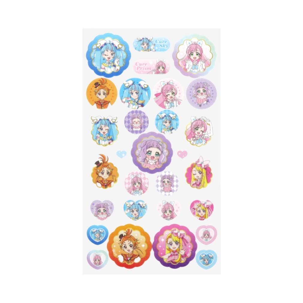 プリキュア　シリーズ　自作シール33枚　まとめ売り　YYFACTORY プリキュア シリーズ 自作シール33枚 まとめ売り YYFACTORY