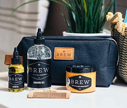 Brew Grooming - Beard Shaving Gel. Signature Hops, Barley, and Yeast Oil Blend. Made in U.S. (8oz) - Thumbnail 7