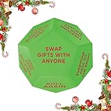 Santa Swap Gift Exchange Dice, 3.1inch Exchange Gifts Christmas Games, Christmas Stocking Stuffers Gift Exchange Dice Games for Friends for Xmas, Birthday, Party, Family Night, Holiday
