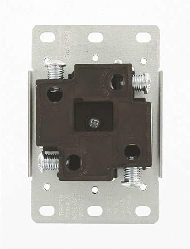 Miniatura 2 de Leviton 279-S00 - Receptáculo de montaje empotrable, 50 A, 125250 V, NEMA 14-50R, 3P, 4W, hoja recta, grado industrial, conexión a tierra, cableado