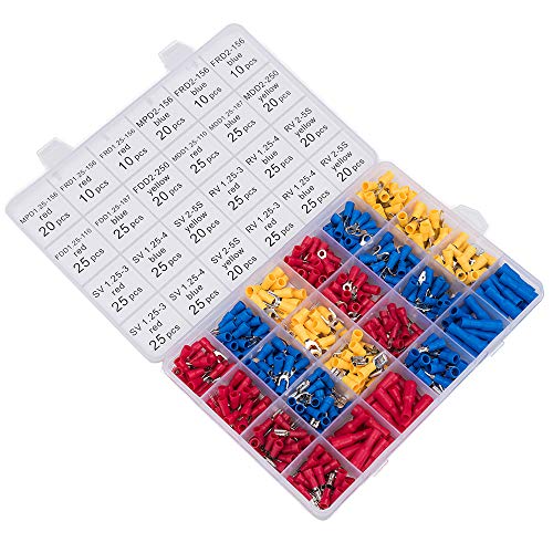 LAOJIA Alicates de crimpagem para terminais,Terminais de arame Ferramenta de crimpagem Kit de crimpa