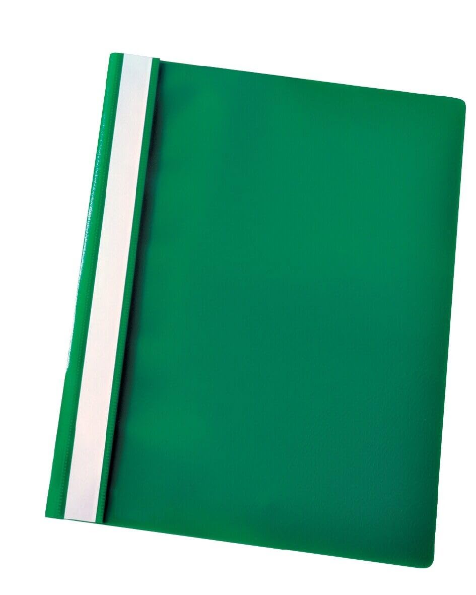 Stuff 4 Office - A4 Report Files - Project Folders for School, Office & Home - Pack of 25 - Blue/Black/Red/Yellow/Green