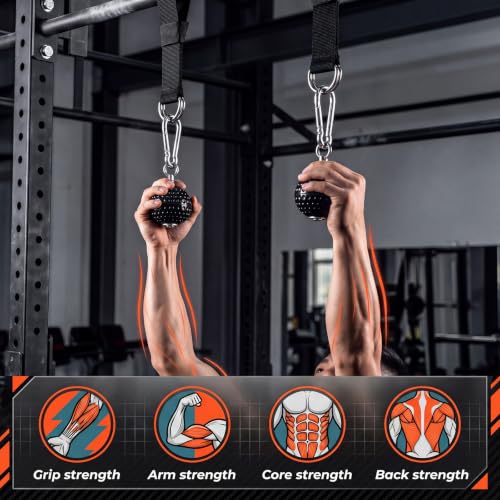 Image of Unittype 2 Pcs Pull up Ball, Climbing Grip Attachment for Strength Training