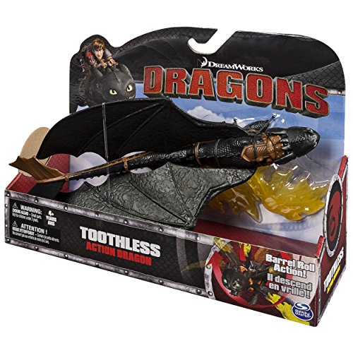 Dragons Toothless Action Dragon avec ailes déployables et tirs de plasma - 3