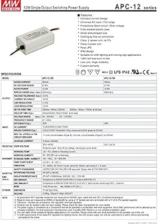 LED Driver 12.6W 36V 350mA 12-350 AC-DC Switching Power Supply 12 Series C.C Power Supply
