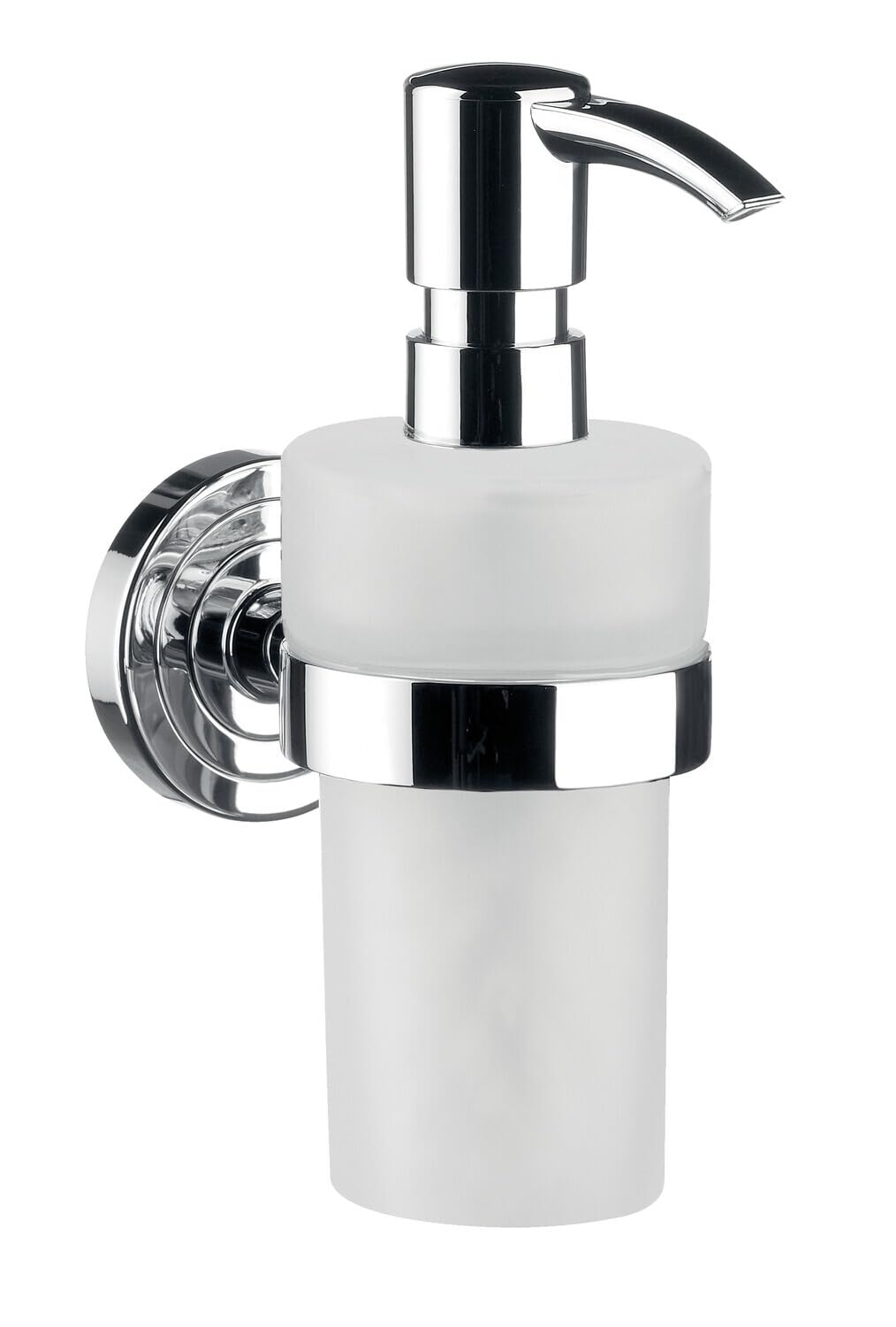 Emco 072100102 Liquid Soap Dispenser Polo Chrome Container White