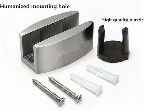 Watris Veiyi 2 Stücke Glasführungsschiene, Bodenführung Schiebetür, Edelstahl glasschiebetür bodenführung Boden Rollenführung Führungsrolle schiebetürsystem zubehör für Rahmenlose gleitende Glastüren