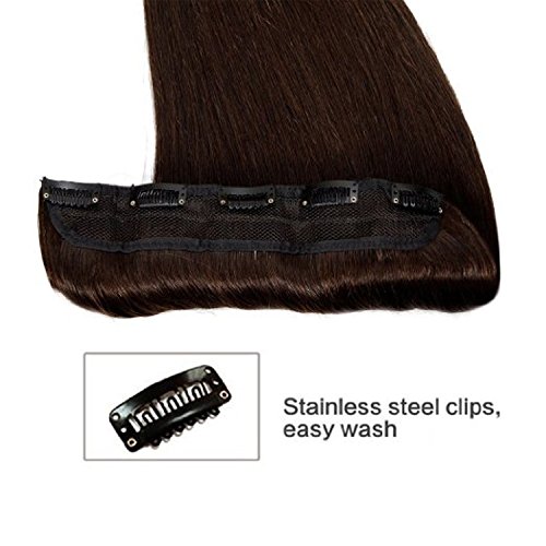 Image of Air Flow Natural Looing Realistic Black Hair Extension Long Hair Silky With Free Wig Comb (Cinderella Curly Hair Extension)