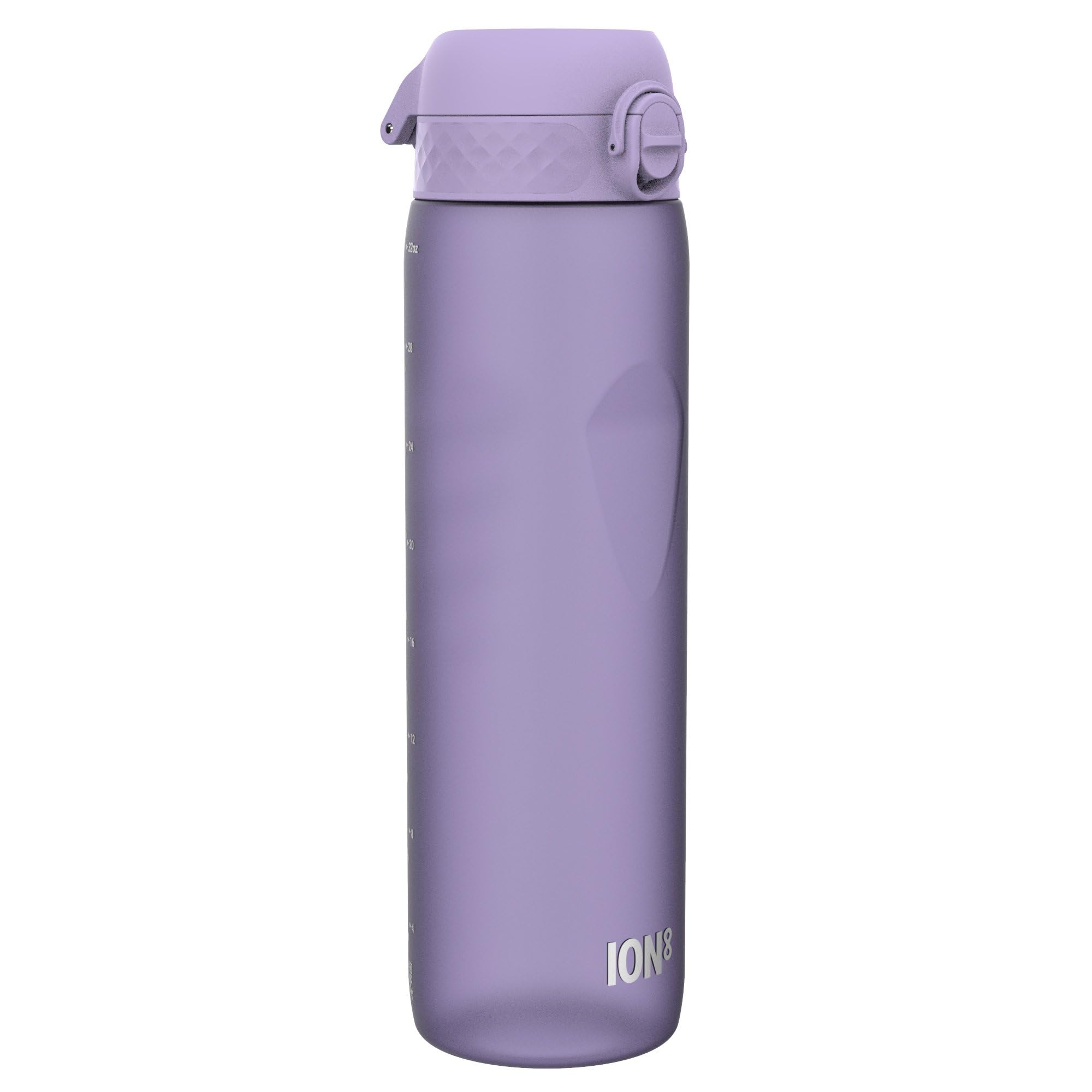 Ion8 1 Litre Water Bottle, Leak Proof, Flip Lid, Carry Handle, Rapid Liquid Flow, Dishwasher Safe, BPA Free, Soft Touch Contoured Grip, Ideal for Sports and Gym, Carbon Neutral RecyclonClimatePartner certified