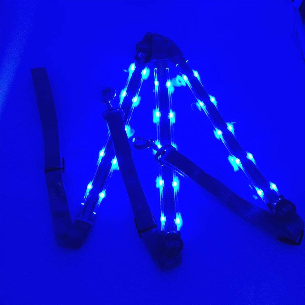 Harnais LED pour cheval, collier lumineux à LED pour chevaux, harnais de poitrine, équipement de sécurité optimale lors de l'équitation pour chevaux visibles